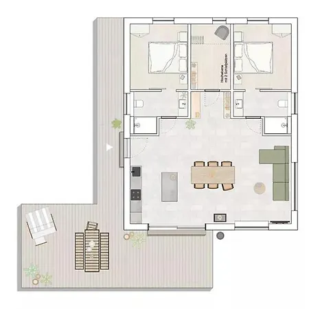 Διαμέρισμα Moderne Ferienhaeuser Mit Kamin Und Holzterrasse - 100 Qm Gross